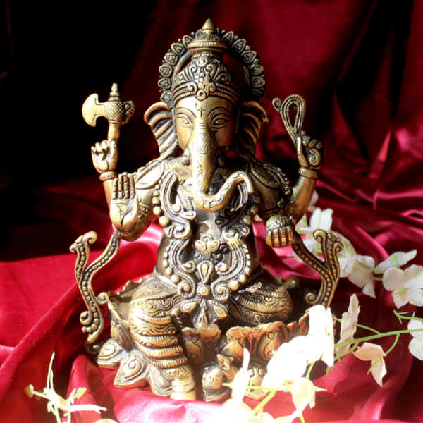 Pure Brass Ganesha Big Statue Fine Ganpati