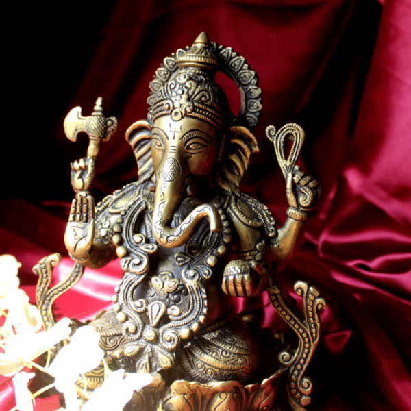 Pure Brass Ganesha Big Statue Fine Ganpati