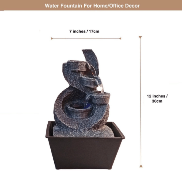 water fountain with lights for home office vastu