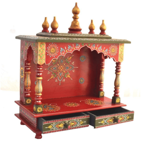 red mandir for home wooden office mandir small ooparwala