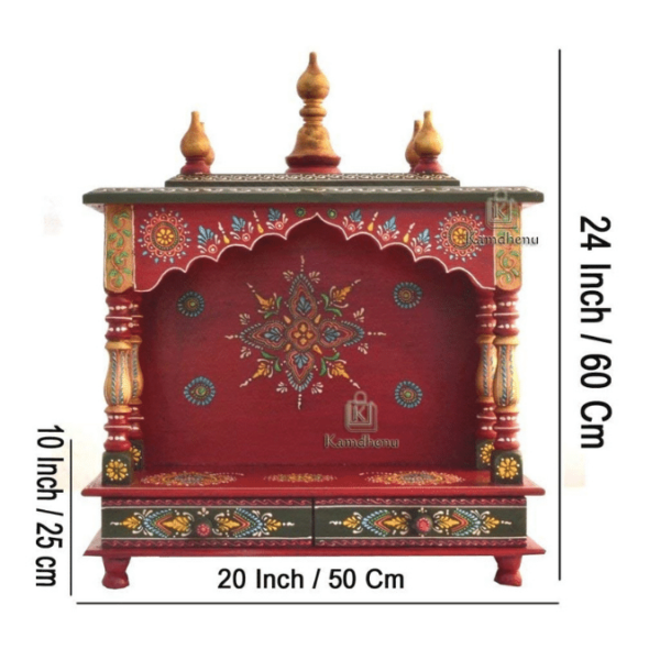 red mandir for home wooden office mandir small ooparwala